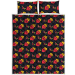 Sacred Heart Pattern Print Quilt Bed Set