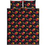 Sacred Heart Pattern Print Quilt Bed Set