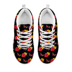 Sacred Heart Pattern Print White Sneakers