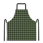 Sage Green Buffalo Check Pattern Print Apron