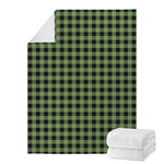 Sage Green Buffalo Check Pattern Print Blanket
