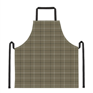 Sage Green Tattersall Pattern Print Apron