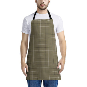 Sage Green Tattersall Pattern Print Apron