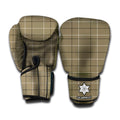 Sage Green Tattersall Pattern Print Boxing Gloves