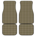 Sage Green Tattersall Pattern Print Front and Back Car Floor Mats