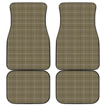 Sage Green Tattersall Pattern Print Front and Back Car Floor Mats