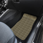 Sage Green Tattersall Pattern Print Front Car Floor Mats