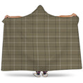 Sage Green Tattersall Pattern Print Hooded Blanket
