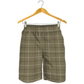 Sage Green Tattersall Pattern Print Men's Shorts