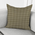 Sage Green Tattersall Pattern Print Pillow Cover
