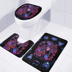 Sagittarius And Astrological Signs Print 3 Piece Bath Mat Set