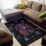 Sagittarius And Astrological Signs Print Area Rug