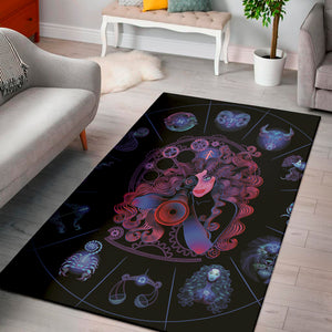 Sagittarius And Astrological Signs Print Area Rug