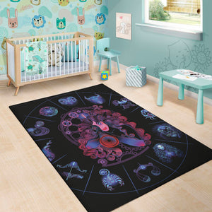 Sagittarius And Astrological Signs Print Area Rug