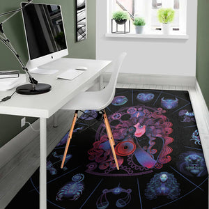 Sagittarius And Astrological Signs Print Area Rug