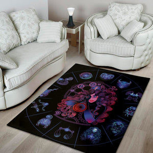 Sagittarius And Astrological Signs Print Area Rug