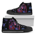 Sagittarius And Astrological Signs Print Black High Top Sneakers