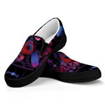 Sagittarius And Astrological Signs Print Black Slip On Shoes
