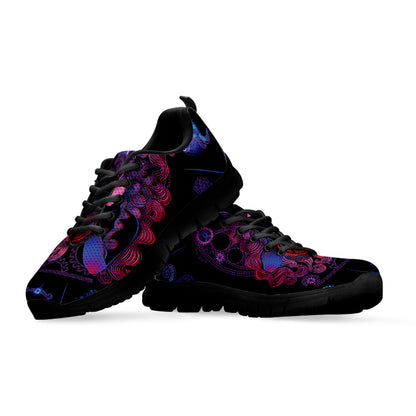 Sagittarius And Astrological Signs Print Black Sneakers