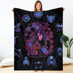 Sagittarius And Astrological Signs Print Blanket