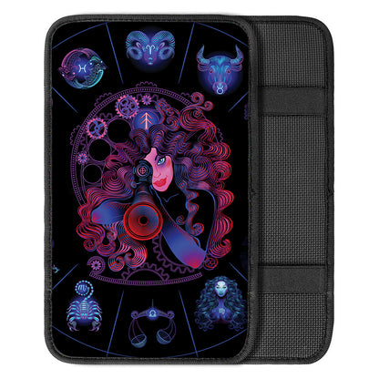Sagittarius And Astrological Signs Print Car Center Console Cover