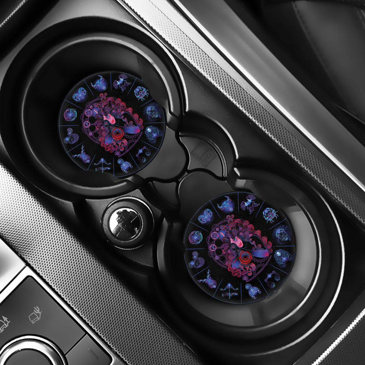 Sagittarius And Astrological Signs Print Car Coasters