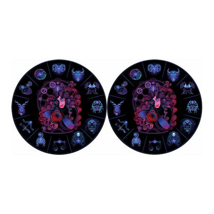 Sagittarius And Astrological Signs Print Car Coasters