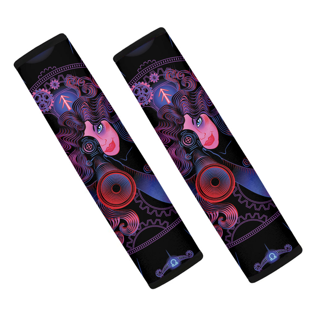 Sagittarius And Astrological Signs Print Car Seat Belt Covers