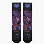 Sagittarius And Astrological Signs Print Crew Socks