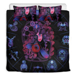 Sagittarius And Astrological Signs Print Duvet Cover Bedding Set