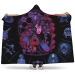 Sagittarius And Astrological Signs Print Hooded Blanket