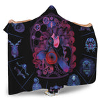 Sagittarius And Astrological Signs Print Hooded Blanket