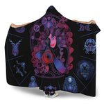 Sagittarius And Astrological Signs Print Hooded Blanket