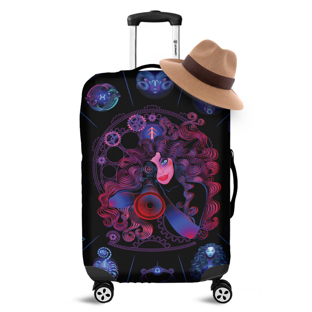 Sagittarius And Astrological Signs Print Luggage Cover