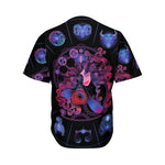 Sagittarius And Astrological Signs Print Men's Baseball Jersey