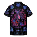 Sagittarius And Astrological Signs Print Men's Short Sleeve Shirt