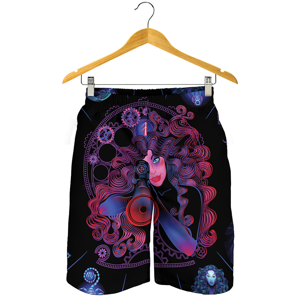 Sagittarius And Astrological Signs Print Men's Shorts