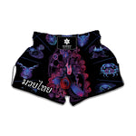 Sagittarius And Astrological Signs Print Muay Thai Boxing Shorts