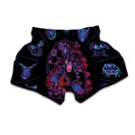 Sagittarius And Astrological Signs Print Muay Thai Boxing Shorts