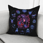 Sagittarius And Astrological Signs Print Pillow Cover