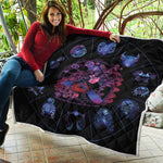 Sagittarius And Astrological Signs Print Quilt