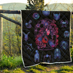 Sagittarius And Astrological Signs Print Quilt