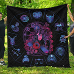 Sagittarius And Astrological Signs Print Quilt