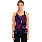 Sagittarius And Astrological Signs Print Women's Racerback Tank Top