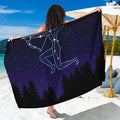 Sagittarius Constellation Print Beach Sarong Wrap
