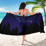 Sagittarius Constellation Print Beach Sarong Wrap
