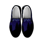 Sagittarius Constellation Print Black Slip On Shoes