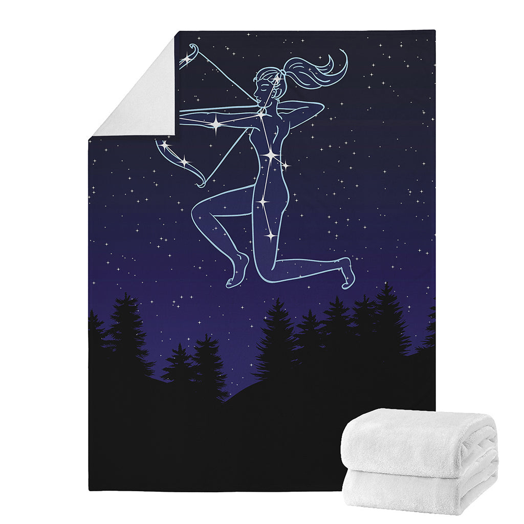 Sagittarius Constellation Print Blanket