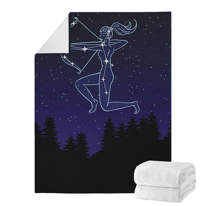 Sagittarius Constellation Print Blanket