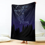 Sagittarius Constellation Print Blanket